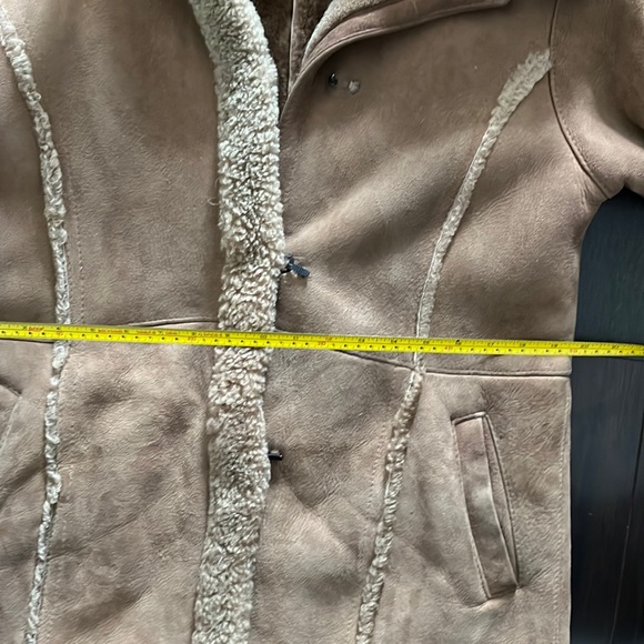 BULUR shearling hooded coat removable hood XL - Picture 5 of 5